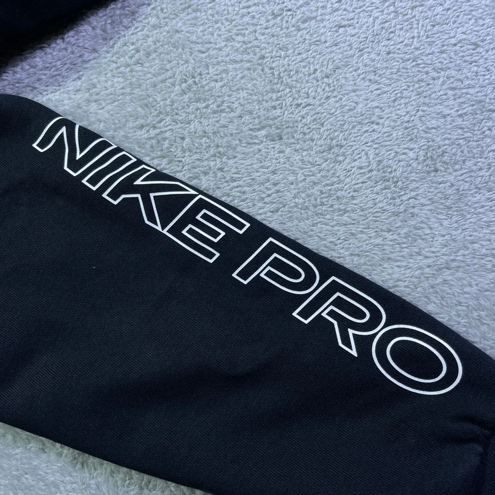 Nike Pro Dri Fit Black Cropped Sweatshirt Women's‎ Size Medium